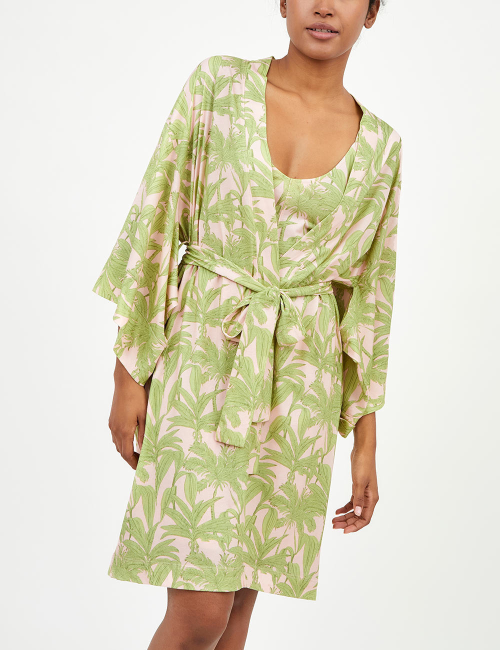 Midi Kimono Palm Trees