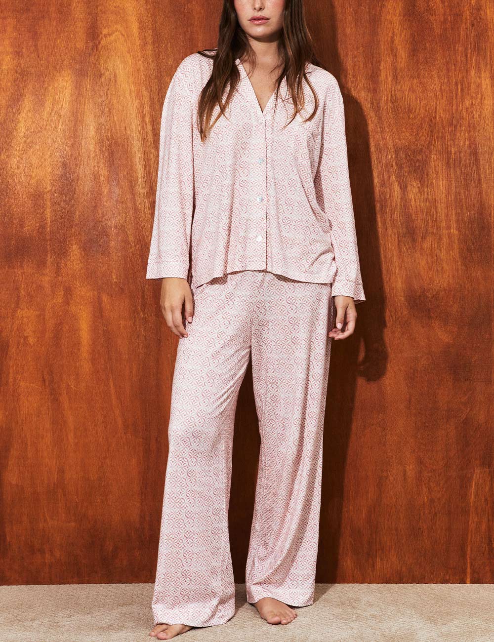 Boyfriend Agnes PJ Set Rose Orbit