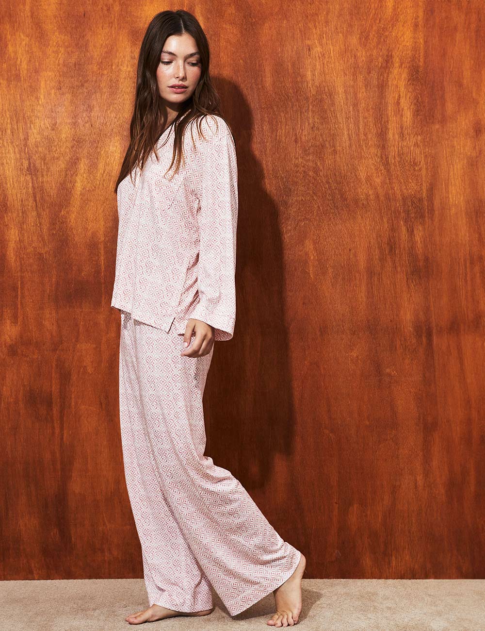 Boyfriend Agnes PJ Set Rose Orbit