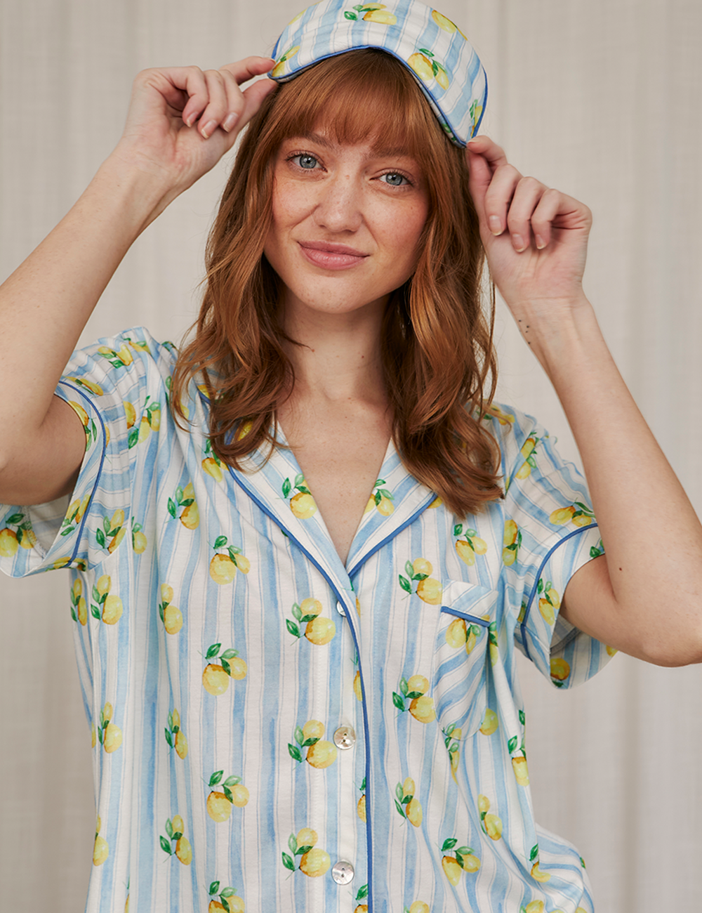 Boyfriend Vera PJ Set Lemon Breeze