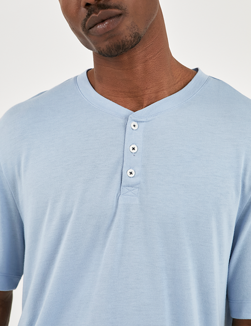 Henley PJ Set Short Morning Sky