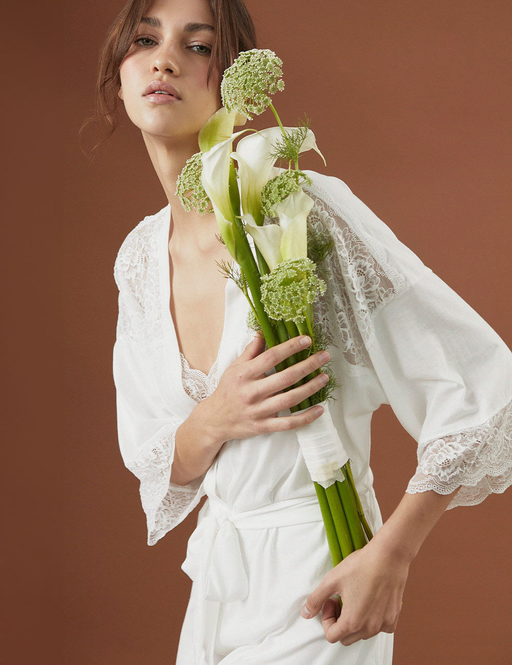 Eliza Robe Maxi Bridal Ivory