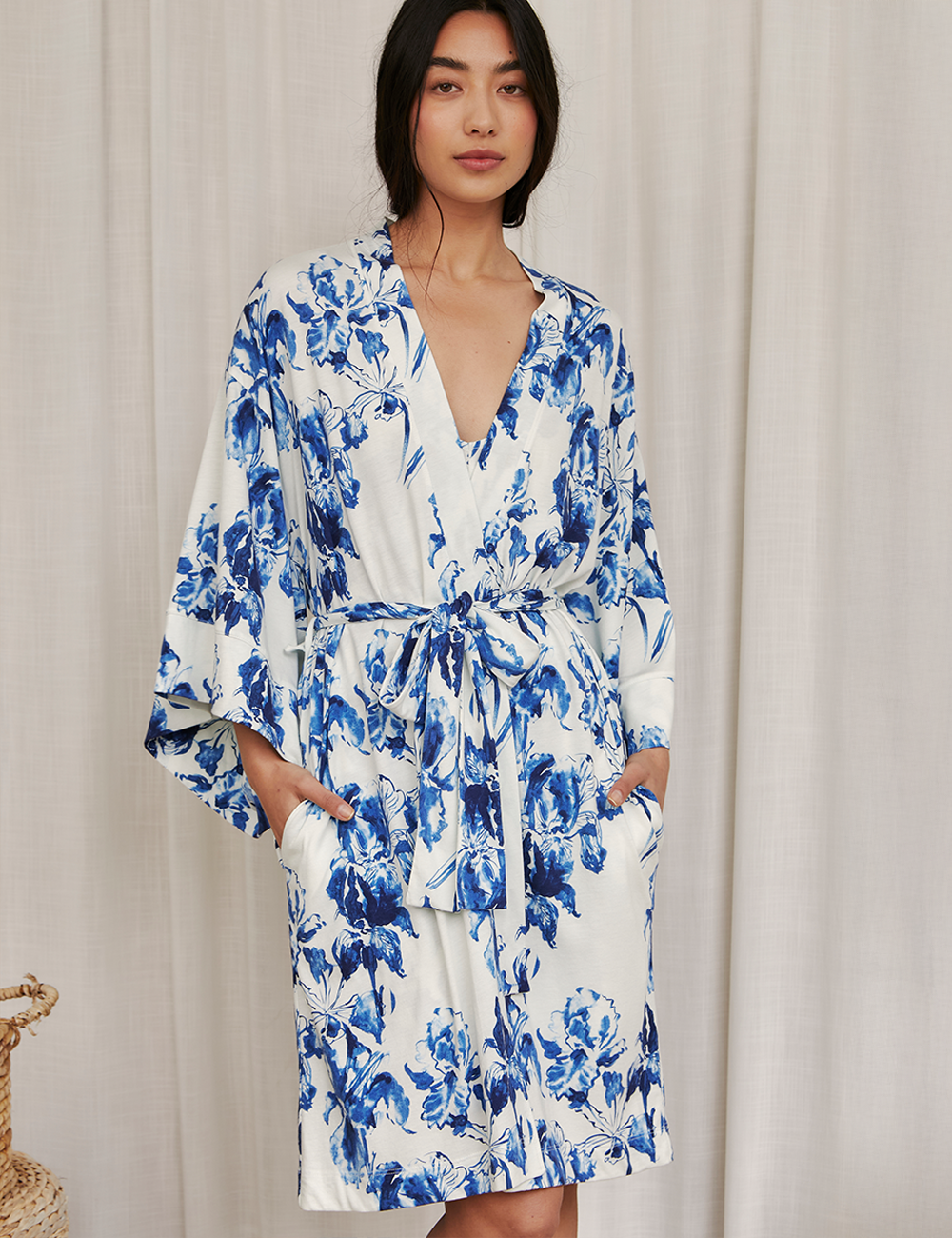 Midi Kimono Iris Blue