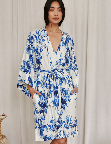 Midi Kimono Iris Blue
