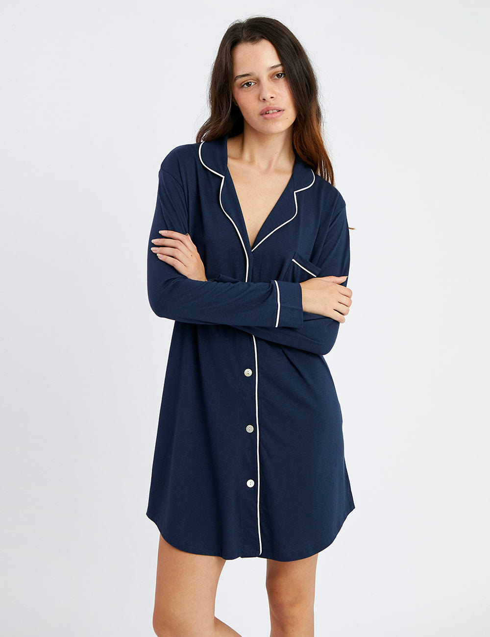 Boyfriend Cami Indigo