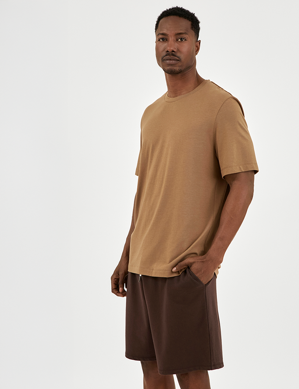 Crew Neck T-Shirt Wood