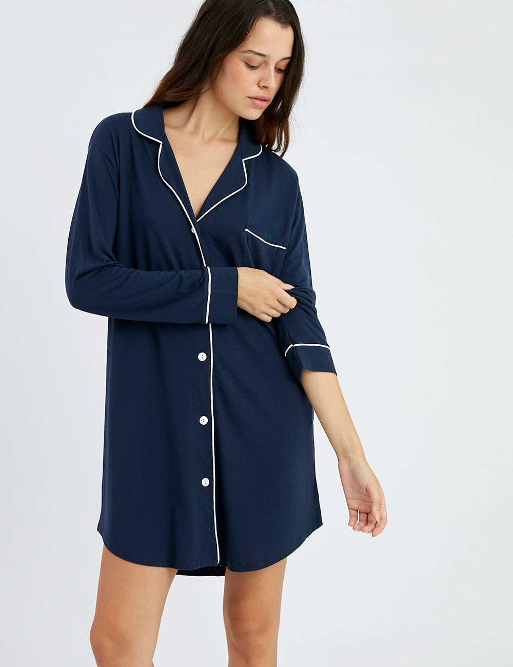 Boyfriend Cami Indigo