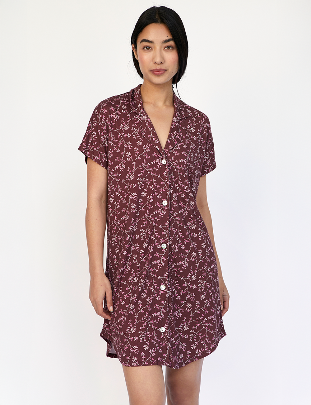 Boyfriend Agnes Cami Merlot Bloom