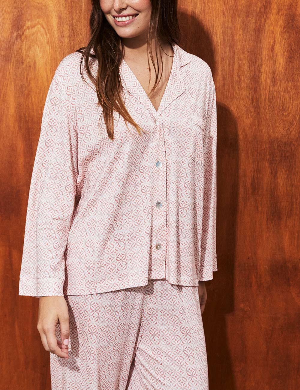 Boyfriend Agnes PJ Set Rose Orbit