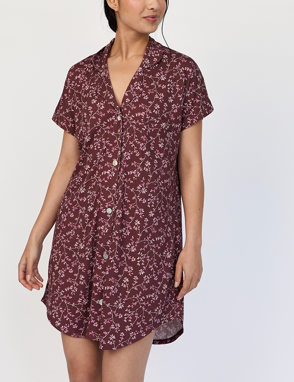 Boyfriend Agnes Cami Merlot Bloom