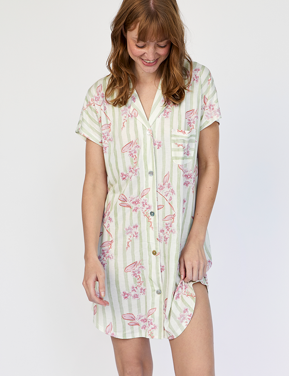 Boyfriend Cami Pink Stripes