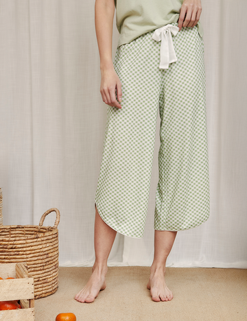 PJ Pant Gingham Green
