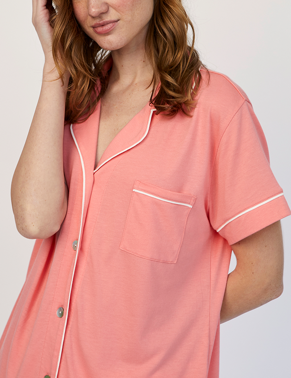 Boyfriend PJ Set Short Primrose