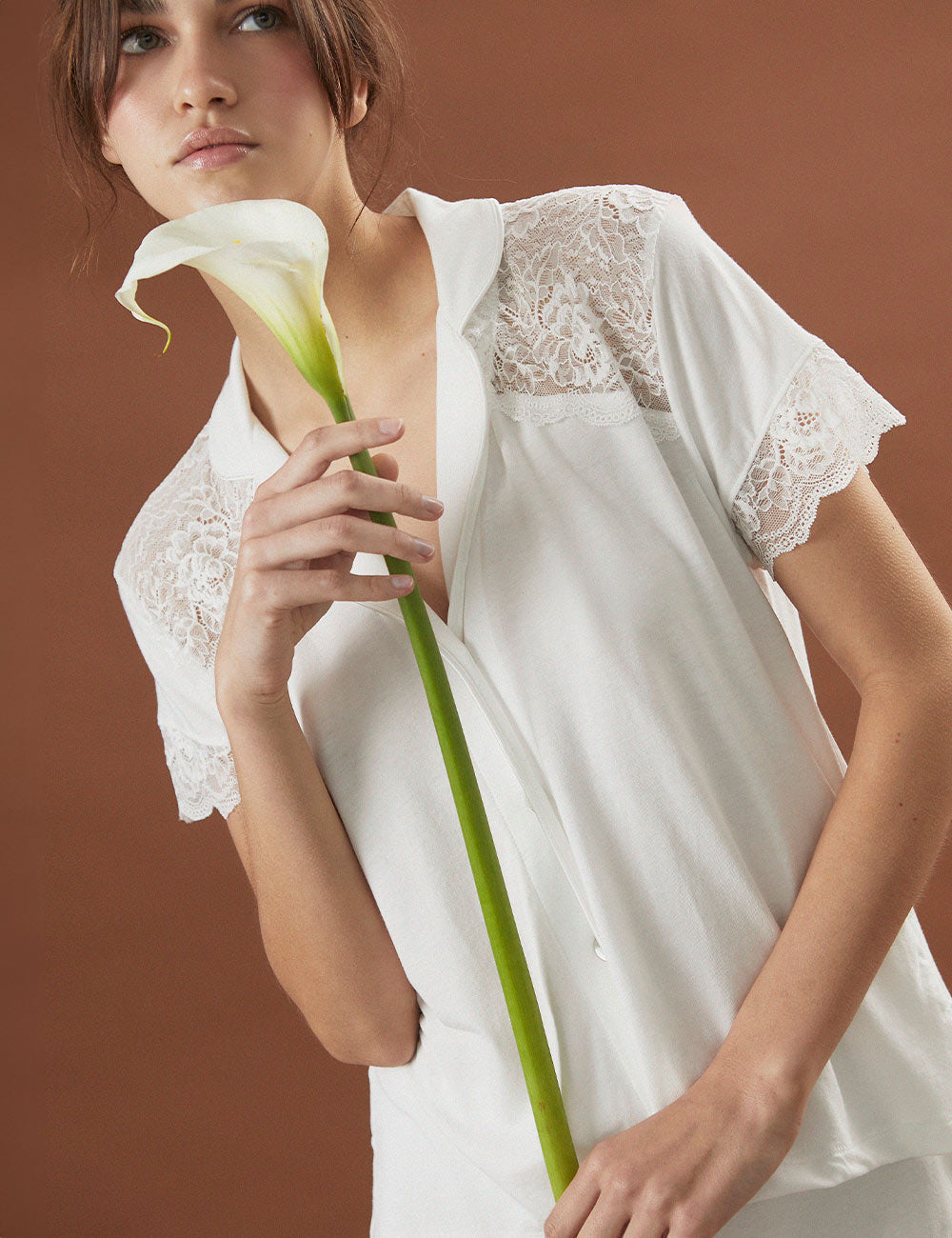 Boyfriend Vera Short PJ Set Bridal Ivory