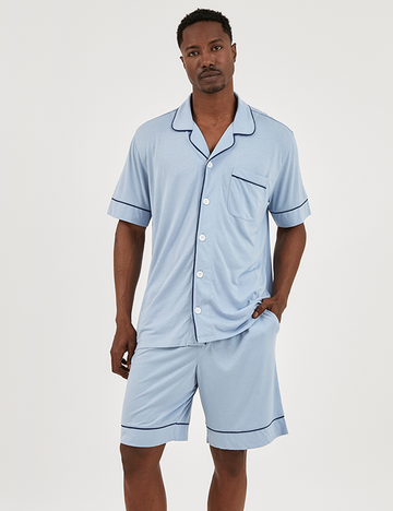 Men PJ Set Short Morning Sky