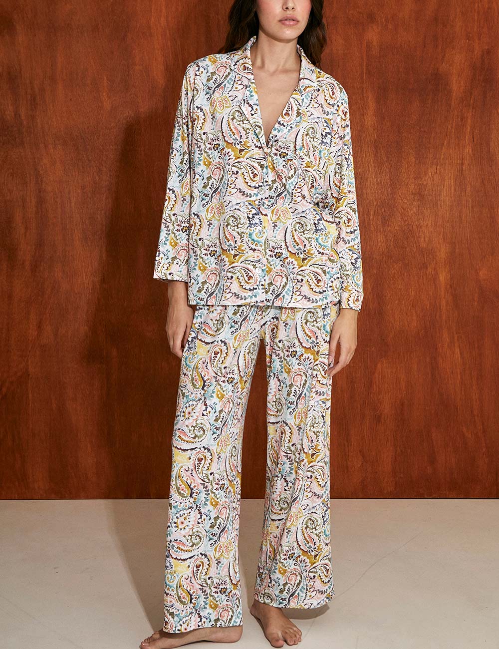 Boyfriend Agnes PJ Set Paisley