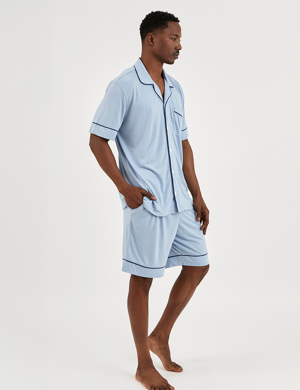 Men PJ Set Short Morning Sky