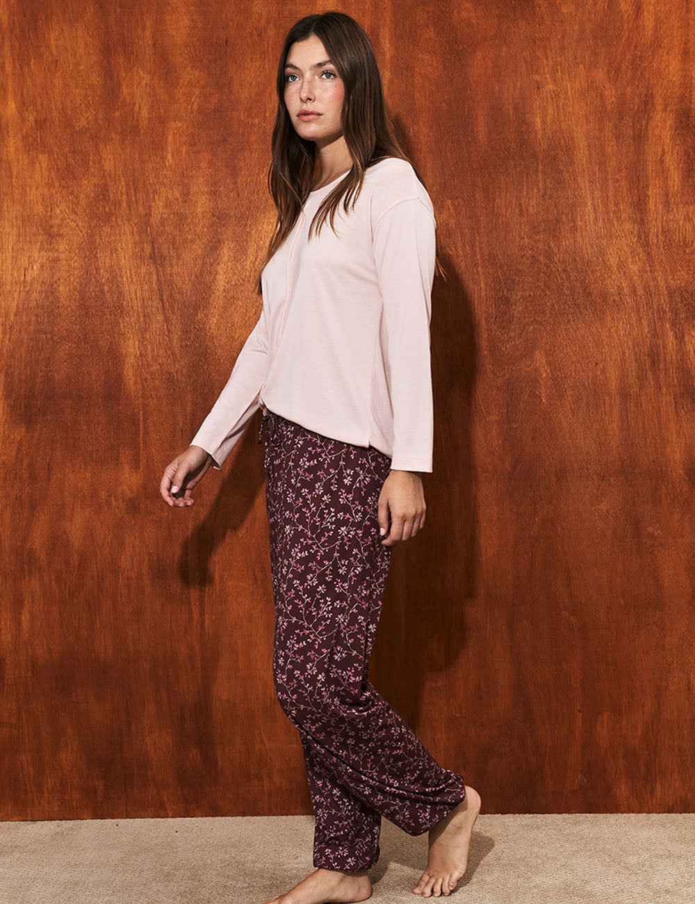 PJ Pant Merlot Bloom