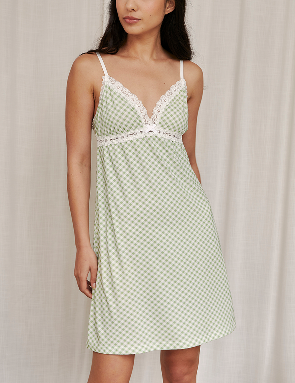 Cami Gingham Green