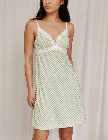 Cami Gingham Green