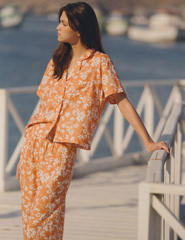 Boyfriend Aria PJ Set Orange Blossom