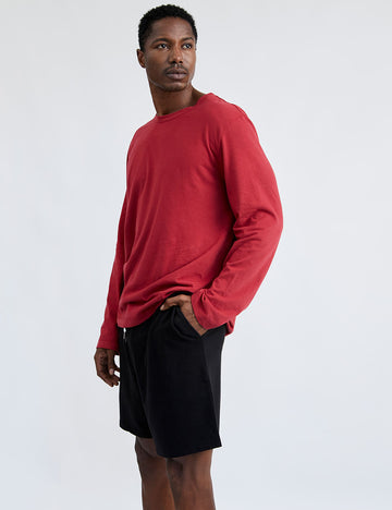 Crew Neck T-Shirt Burnt Red