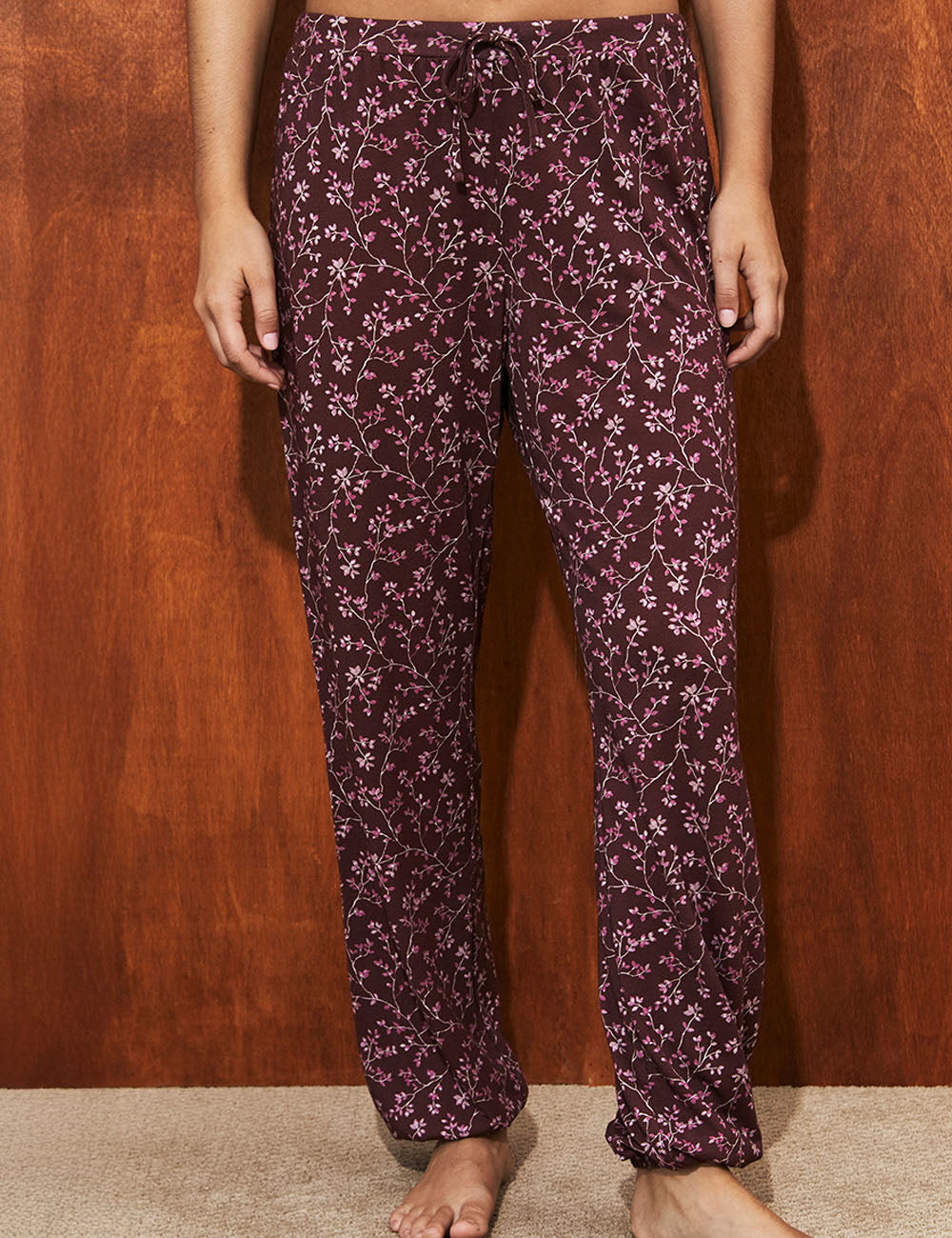 PJ Pant Merlot Bloom