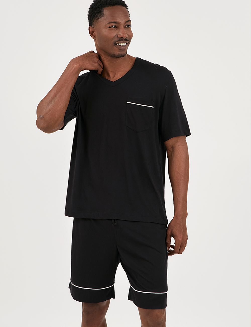 Noah PJ Set Short Black