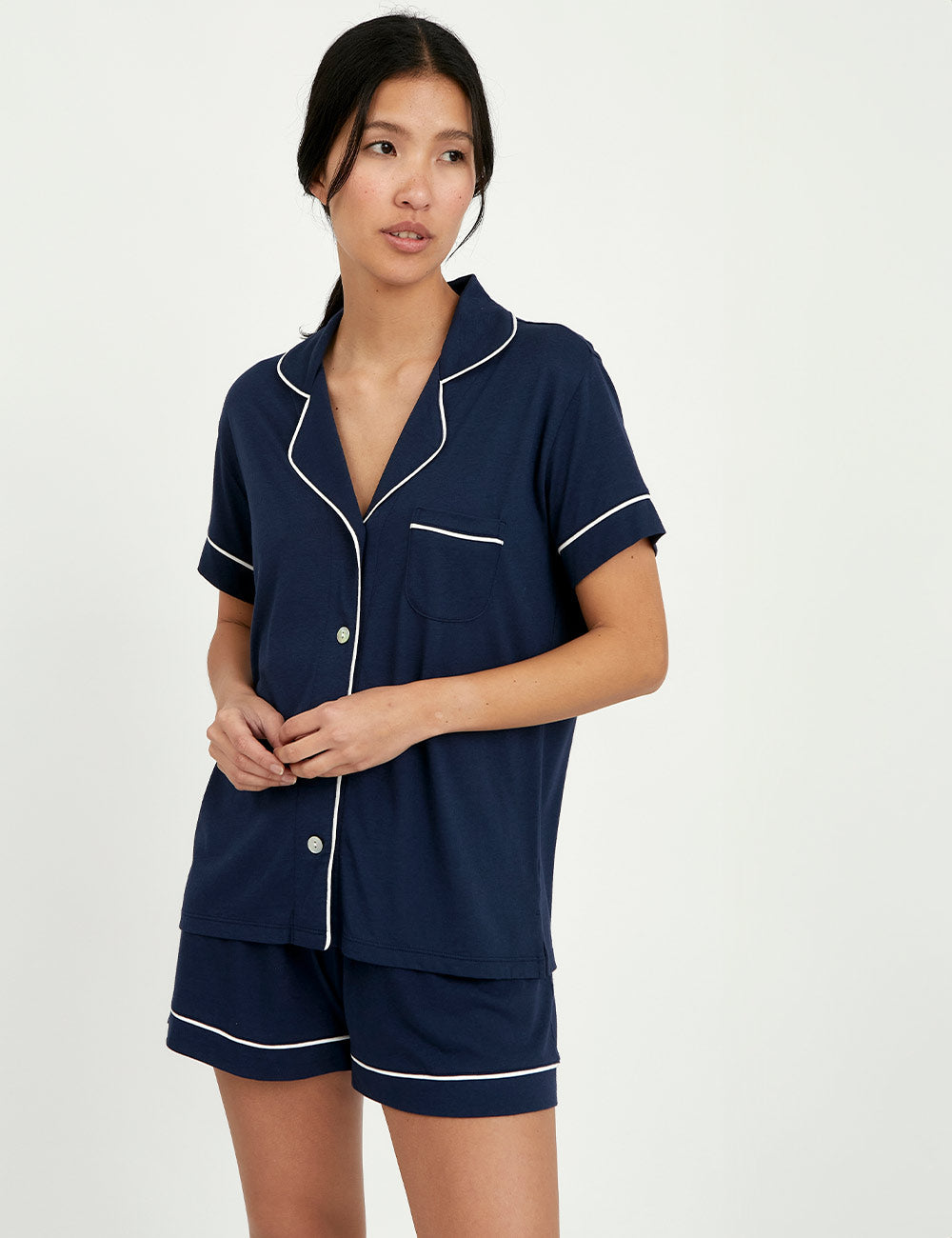 Boyfriend Short PJ Set Indigo
