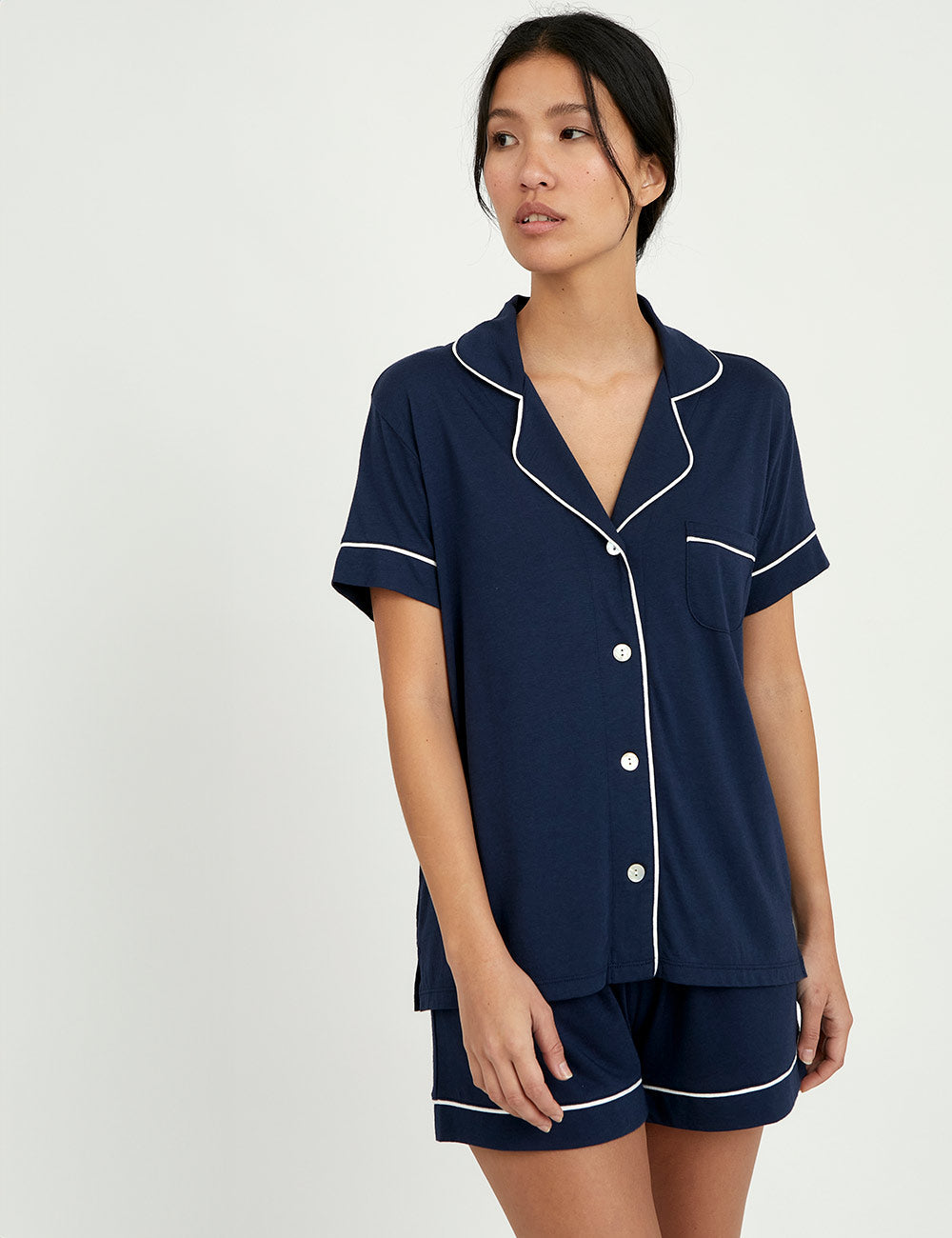 Boyfriend Short PJ Set Indigo