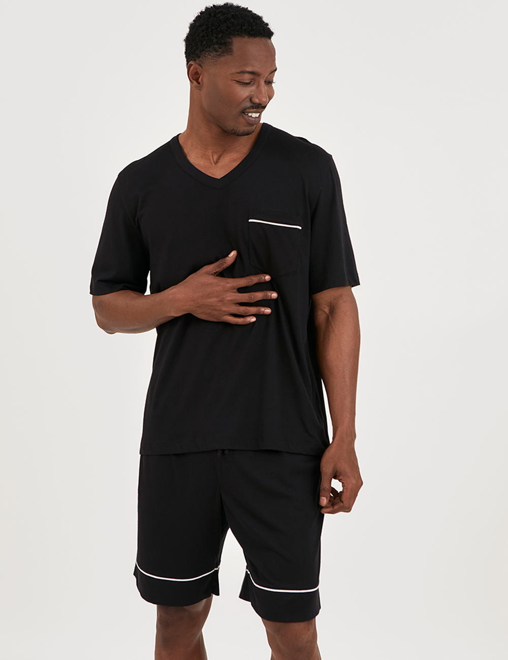 Noah PJ Set Short Black