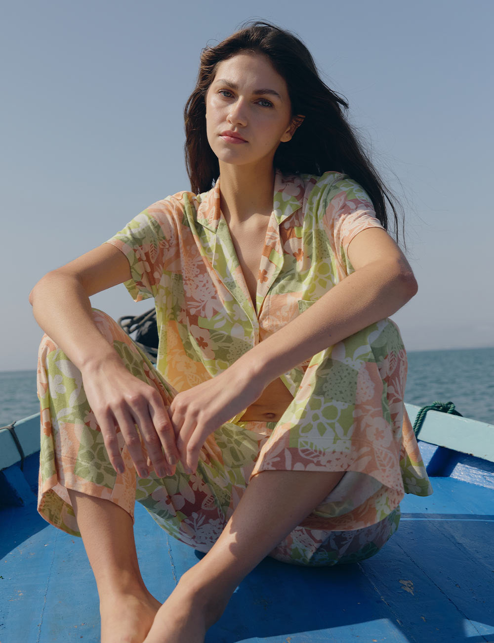 Boyfriend Agnes PJ Set Sunset Reef