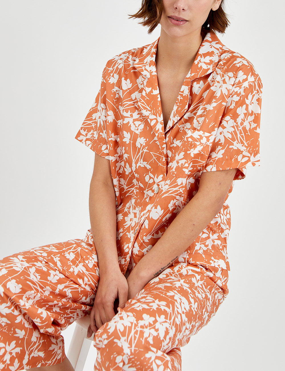 Boyfriend Aria PJ Set Orange Blossom