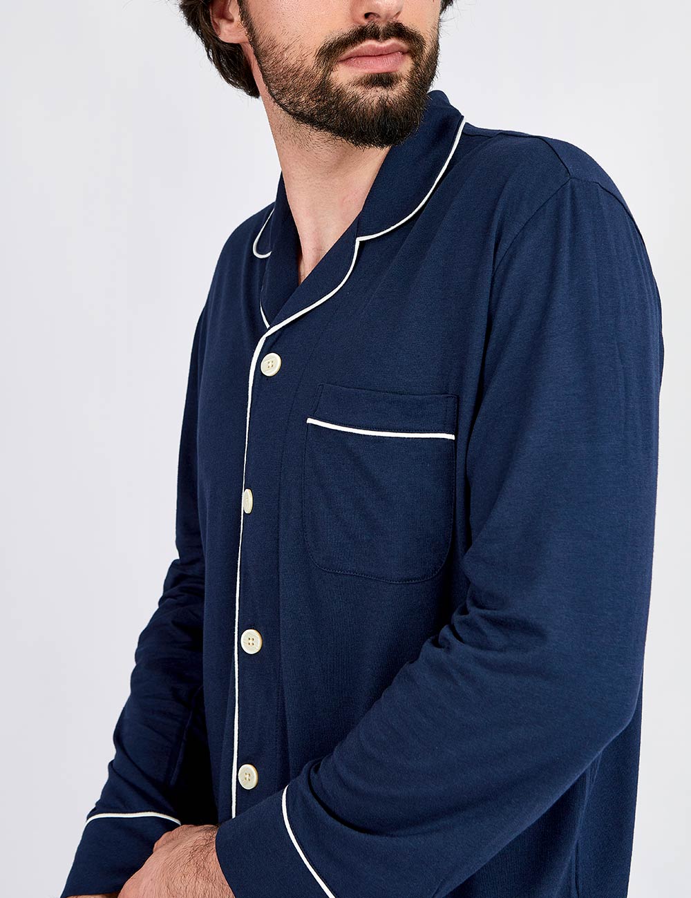 Men PJ Set Dark Indigo