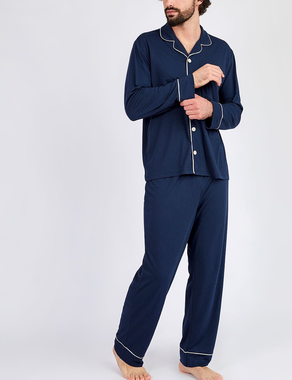 Men PJ Set Dark Indigo