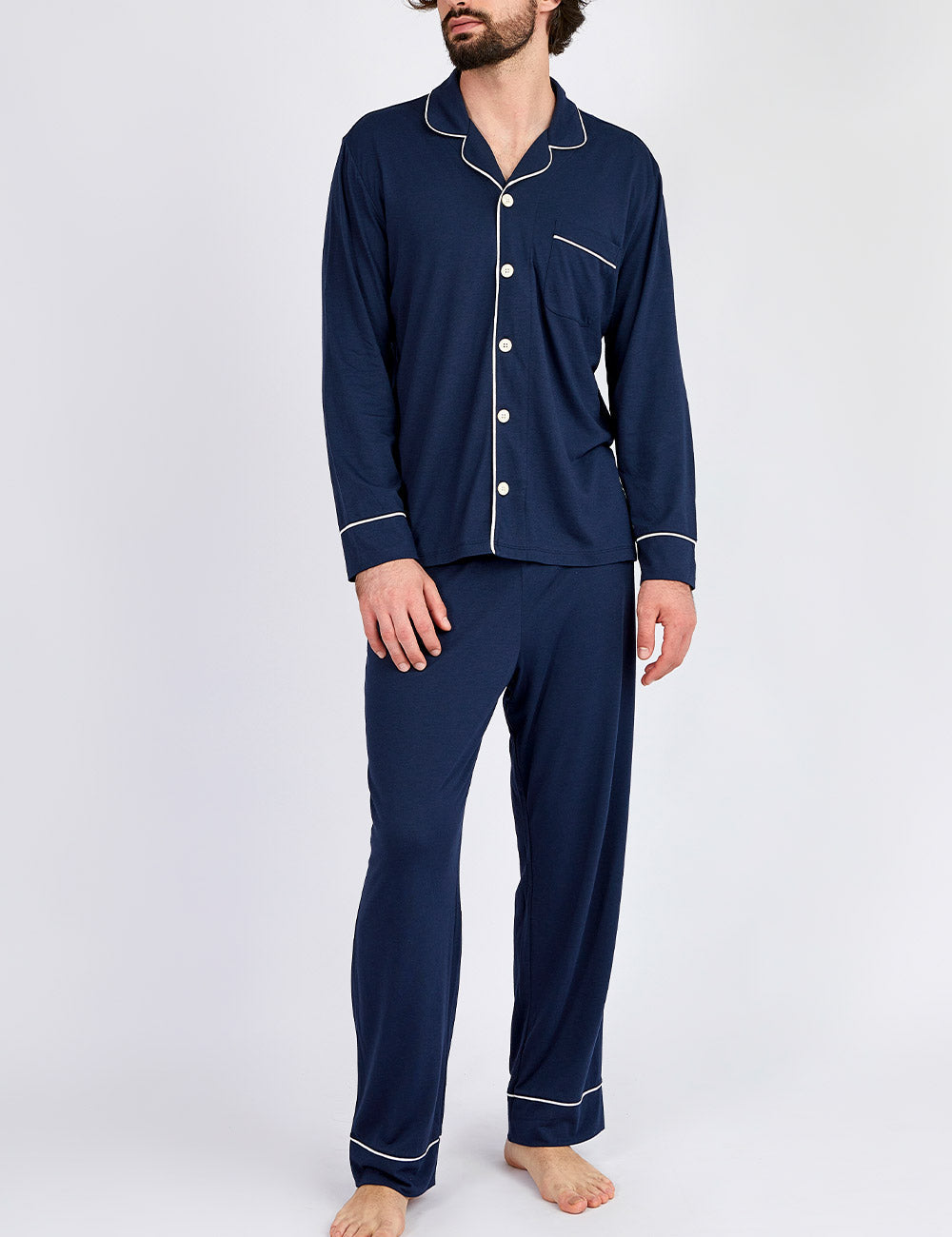 Men PJ Set Dark Indigo