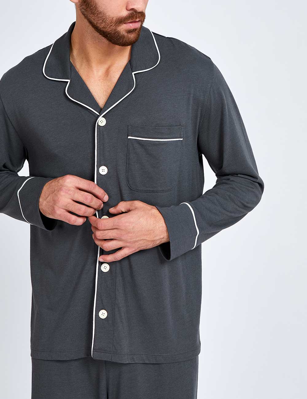 Men PJ Set Graphite